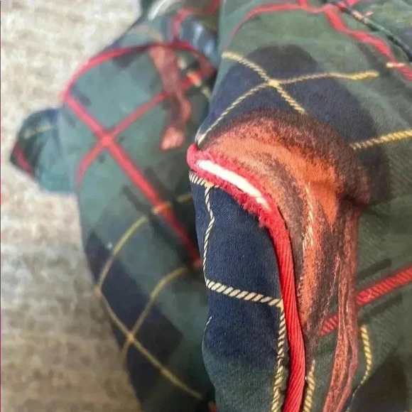 Vintage Polo by Ralph Lauren Dark Green Plaid Shoulder Bag - Picture 8 of 10